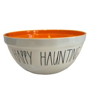 Rae Dunn Happy Haunting Halloween‎ Candy or Popcorn Melamine Bowl